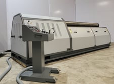 10' x 1/4" Tauring #OMEGA, hydraulic double & initial pinch plate roll, 9.5" diameter rolls, 2008