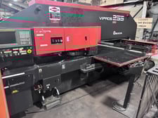 22 Ton, Amada #Vipros-255, CNC turret punch, 31 station, 3 automatic index, 50" x50" sheet, Fanuc 18P, 2000