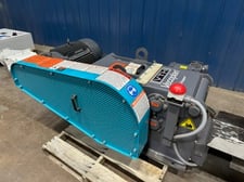 Vecoplan #VTH80-350, Wood Grinder, 40 HP, 12" x 16' vibrating conveyor, Allen Bradley controls, 3/8" screen