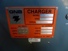GNB battery charger, VAC 120/208/24v, DC 48V 6 amps, #GFF48S6