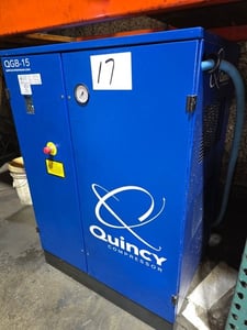182 psig, Quincy #QGB15V, air compressor, 15 HP, 460 V., 3-phase, 2006