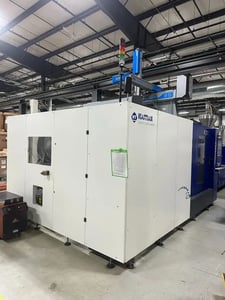 1000 Ton, 124.8 oz., Haitian #JU9000II, servo hydraulic plastic injection molder, 82.68" DL, 46.45" x 39.37"