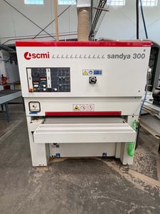 43" SCM #Sandya-300, Wide Belt Sander, 2-Head, 43" x 75" belt, 6.69" thickness capacity, 10-60 FPM, automatic
