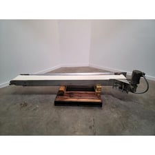 12" wide x 7' 9" long, Stainless Steel Belt Conveyor, 105" overall, 93" centers, 0.5 HP, 208-230/460 V.