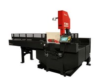 15" x 20" Amada Marvel #VT3850A, Vertical Tilt Frame Band Saw, 192" x 1.25" x 0.042" Blade, 0-300 lbs. Feed