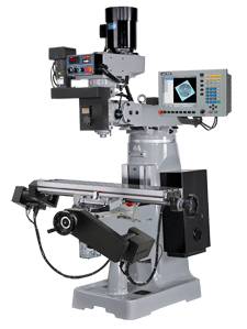 Kent #KTM-3VSF, CNC Knee Mill, 31" X, 11" Y, 15" Z, 9" x49" Table, 14.5" Ram, 6" Boring capacity, 3 HP