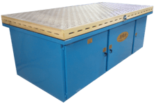 4800 cfm Denray #9600B, Wood Sanding Down Draft Table, 48" x 96" x 36" H Table, 5 HP, 220 V, new