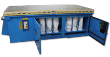 4300 cfm Denray #9600, Wood Sanding Down Draft Table, 48" x 96" x 36" H Table, 3 HP, 220 V, new