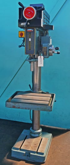 20" KBC Machinery #6-555-011, Variable Speed Drill Press w/Power Down Feed, 20" Drill to Center, 1.5 HP