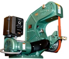 1.5" x 60" Burr King #760, 3-Wheel Variable Speed Belt Grinder, 800-8000 SFPM, 1.5 HP, 120 V, new