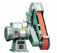 2.5" x 60" Burr King #960-250, 2-Wheel Belt Grinder, Variable Speed, 800-8000 SFPM, 1.5 HP, 120 V, new