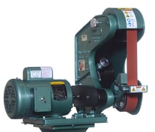 2" x 48" Burr King #482, 3-Wheel Belt Grinder, Variable Speed, 600-6000 SFPM, 1 HP, 120 V, new