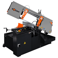 9" x 18" Cosen #SH-460M, Horizontal Mitering Band Saw, Semi-Automatic, Scissor Style, 11.5' x 1" x 0.035"