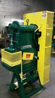 3" x 3" x 3/8" Rogers #Presshear-30, Ironworker, 30 Ton capacity, 3" Stroke, 8.5" Shut height, 1" Puch Hole