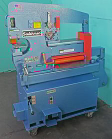 3" x 3" x 5/16" Scotchman #4014-CM, Hydraulic Ironworker, 40 Ton capacity, 1" Hole in 1/2" Plate, 3 HP, 220 V