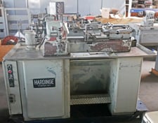 9" x 36" Hardinge #DSM-59, Second Operation Lathe, 3.75" Double Tool Cross Slide, 4" Turret Slide, 0.75