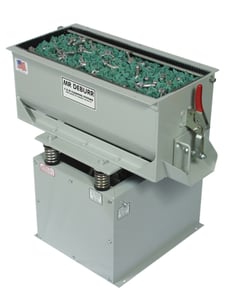 Image for 3 cu.ft. Cm Topline/Mr. Deburr #DB300, Rectangular Vibratory Finishing Machine, 13.5" width x 31" L x 13" D Tank, 30" Part length, 100/150 lbs. Media Load, 7.5 HP, 110/220 V, new