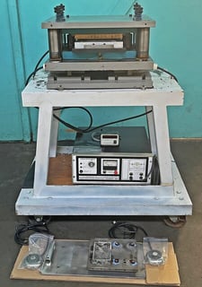 5 Ton, Lourdes Industries #L12000/LCD-3700DB, Electric Punch Press w/Controller, 3/4" Stroke, 10" x 16" Work