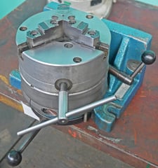 Quality, Horizontal/Vertical Indexing Fixture w/8" 3-Jaw Chuck, 8" diameter
