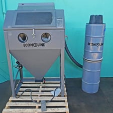 36" x 24" Econoline #36-1, Sandblaster w/Dust Collector, 23" Work height, 36" x 13" Top & 17" x 11" Side