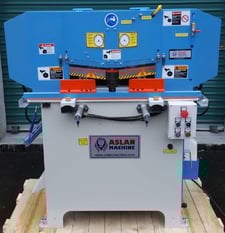 14" Aslan #VSJ-14A, Semi-Automatic Non-Ferrous Aluminum V-Cut Mitering Saw, 45 Deg. Cutting Angle, 3300 RPM