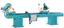16" Aslan #KDY-402PS, Semi-Automatic Double Miter Non-Ferrous Aluminum Saw with Digital Display