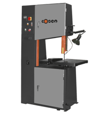 12" x 23.5" Cosen #VCS-600, Vertical Contour Band Saw, 97-1748 FPM, 14' 2" L Blade, 26.75" x 29.5" Workbed