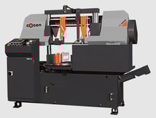 12.6" Cosen #C-320NC, Fully Automatic Horizontal Dual Column Band Saw, 66-328 FPM, 13" 12.6" x 1.25" x .042"