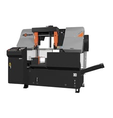 16.5" Cosen #C-420NC, Dual Column Fully Programmable Automatic Horizontal Band Saw, 66-328 FPM, 187.8" x 1.5"