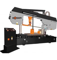 26" Cosen #SH-1000F, Wide Flange Semi-Automatic Horizontal Column Band Saw, 66-330 FPM, 315" x 2" x 0.063"