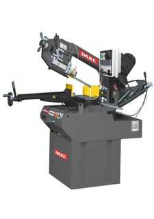10" Dake #SE-10-DM, Horizontal Mitering Band Saw, 115-230 FPM, 108" x 1" Blade, 37" Work Table, 2.75 HP, 220