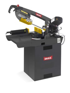 6.5" Dake #SE-6.5-M, Mitering Horizontal Band Saw, 84.25" x 0.75" Blade, 114-262 FPM, 37" H Work Table, 2.5
