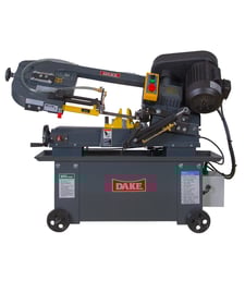 7" x 12" Dake #SE712, Standard Duty Horizontal Band Saw, 93" x 0.75" Blade, 85/130/180/235 FPM, 21" x 9" Work