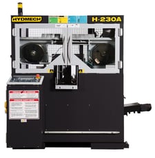 9" x 9" Hydmech #H-230A, Horizontal Band Saw, 50-350 SFM, 9' 8" x 1" Blade, 0-19" Multi-Indexing, 2.5" L