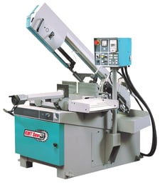 12" KMT #H-400-SA, Swivel Head Semi-Automatic Mitering Band Saw, 13.75" Vise Opening, 60-360 FPM, 158" x