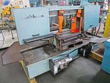 14" x 19" Scotchman #SH1419, Swivel Head Horizontal Band Saw, 20" diameter Drive Wheel, 197" x 1.25" x 0.042"