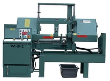 10" x 17" W.F. Wells #W-10-2, Hydraulic Twin-Post Tool Room Band Saw, 5000 lbs. capacity, 143" x 1" Blade