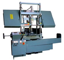 16" x 18" W.F. Wells #F-16-1A-CNC, CNC Automatic Twin-Post Band Saw, 5000 lbs. capacity, 180" x 1.25" Blade