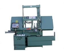 16" x 20" W.F. Wells #F-1620-A-CNC, CNC Automatic Twin-Post Band Saw, 5000 lbs. capacity, 180" x 1.25" Blade