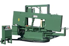 22" x 48" W.F. Wells #M-36-3, Semi-Automatic Mitering Band Saw, 15000 lbs. capacity, 342" x 2" Blade, 26"