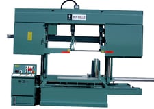 25" x 40" W.F. Wells #B-25-1, Full Hydraulic Twin-Post Band Saw, 15000 lbs. capacity, 270" x 1.25" Blade, 26"