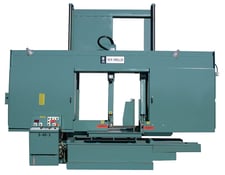 40" x 40" W.F. Wells #S40-3, Semi-Automatic Horizontal Band Saw, 15000 lbs. capacity, 348" x 2" Blade, 42"
