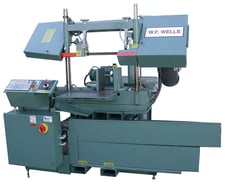 9" x 14" W.F. Wells #W-914A-CNC, Automatic Horizontal CNC Band Saw, 3000 lbs. capacity, 138" x 1" Blade