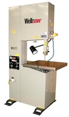 20" x 24" Wellsaw #V-20-24, Metal Cutting Vertical Band Saw, 3/16"-3/4" width x 193" L Band, 26" x 26" x