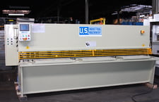 1/4" x 10' U.S. Industrial #US1025CNC, CNC Hydraulic Shear, 126" Sheet, 0.75"-36" Back Gauge, 14/min No Load