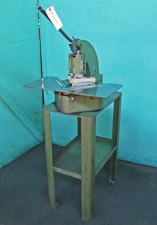 16 gauge x 6" x 6" Di-Acro #2, Tab Notcher with Stand, 1" Tab, 4 Tons, .625" Ram Stroke