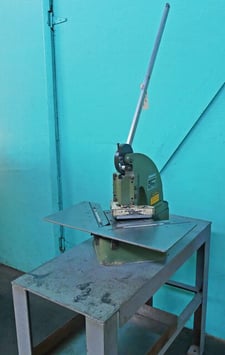 16 gauge x 6" x 6" Di-Acro #2, Tab Notcher with Stand, 1" Tab, 4 US Tons, 1/16" Ram Stroke