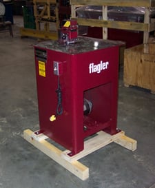 Flagler, Button Lock Punch Flanger Machine, 20-26 Gauge, 2/8" H Flange, 34-5/8" H Feed Table, 18 FPM, 0.75