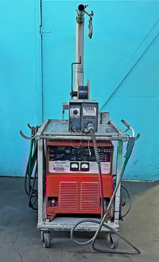 325 Amps, Lincoln Electric #R3S-325, IdealArm Welder w/Wire Feeder, Mig & Tig Torches, 400 Amps max