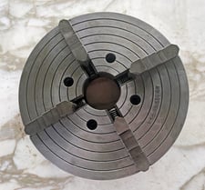 10" Buck Chuck, Solid 4-Jaw Chuck w/Flat Back Mount